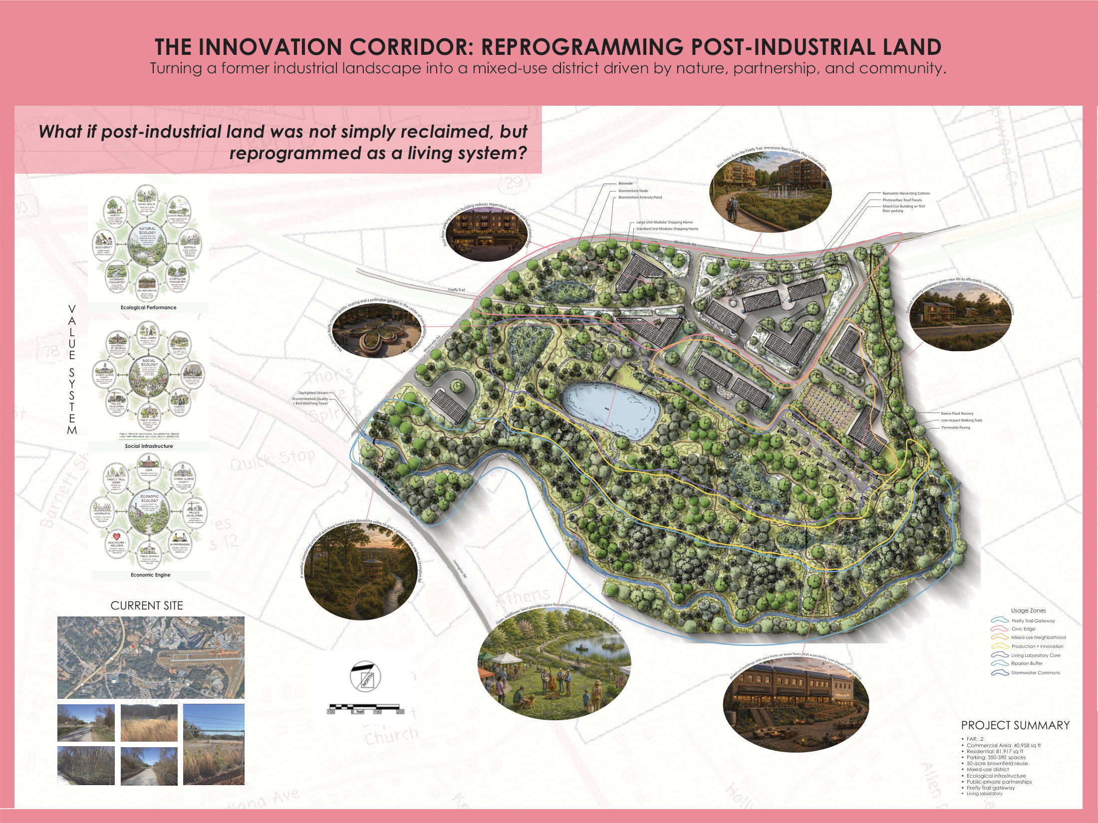 The Innovation Corridor &mdash; master plan and value system